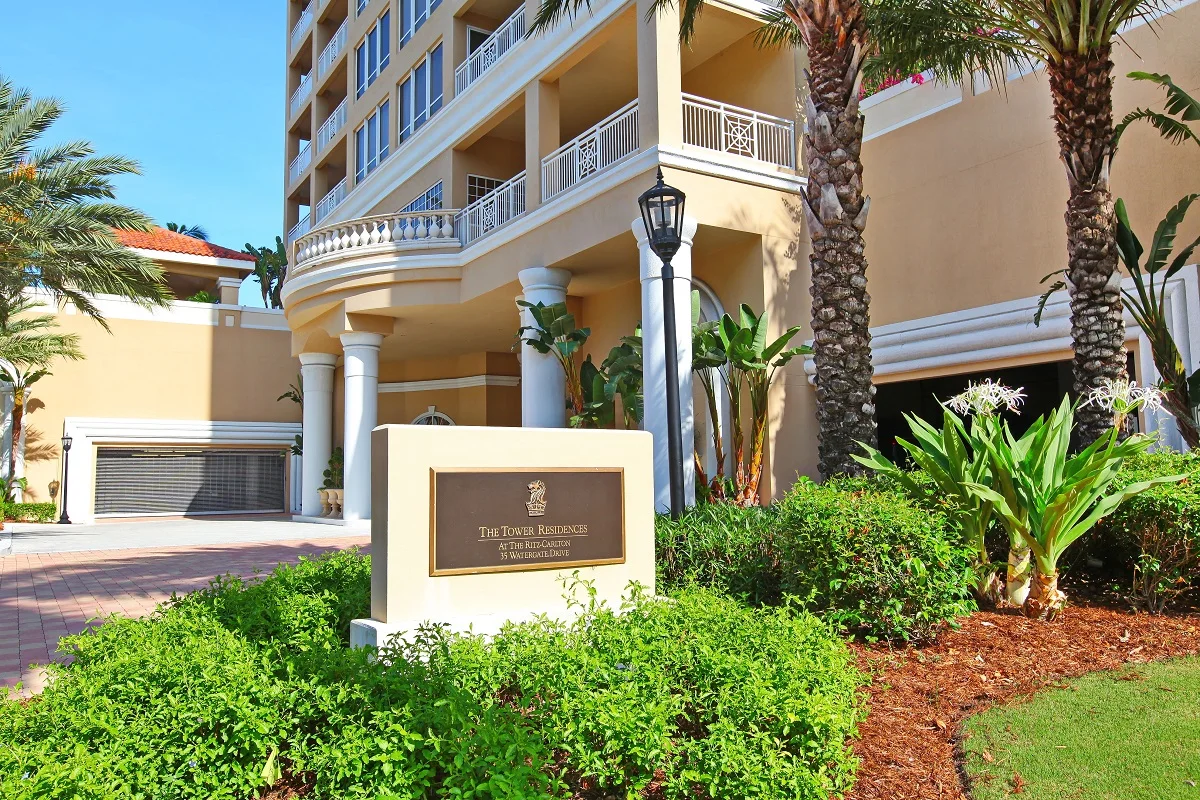 Landscaping at the Ritz-Carlton Residences